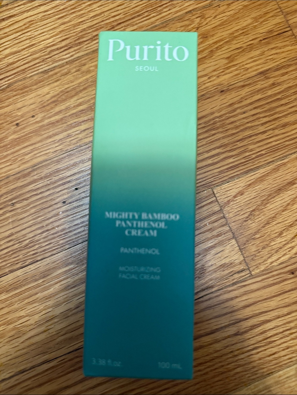 Purito Mighty Bamboo Panthenol Cream - Green Moisturizing Facial Cream NIB